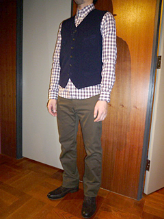 VEST�iTOMORROWLAND�j
SHIRTS�iBURNER�j
PANTS�iSTUDIO ORIBE�j
SHOES�iBUTTERO�j